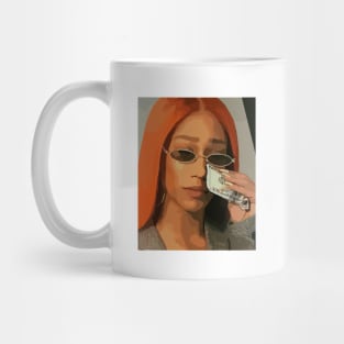 Wiping my tears with money meme Mug